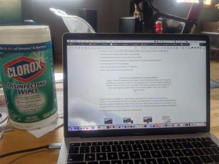 Can you use Clorox wipes on electronics?