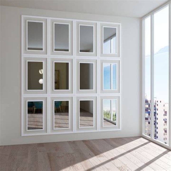How do you hide mirrors on the wall?