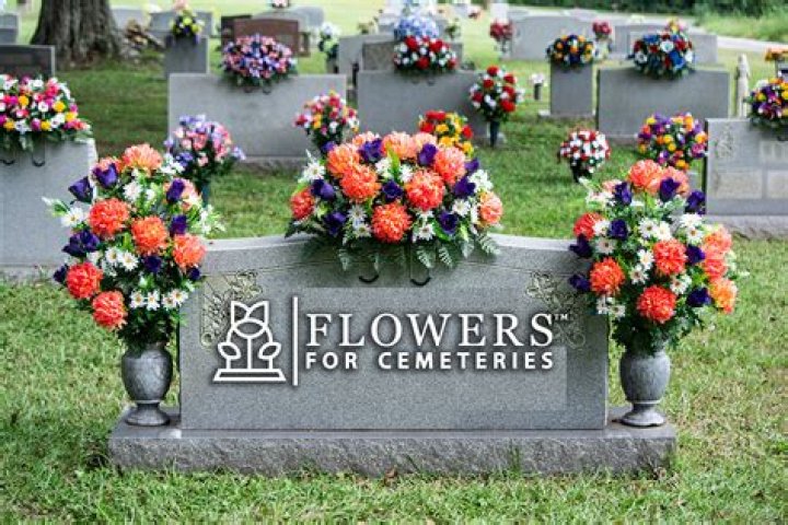 How do you keep flowers on a grave?