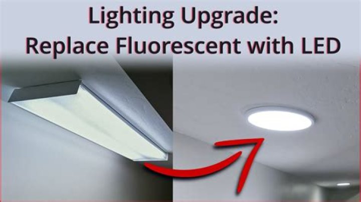 How do you replace a recessed fluorescent light fixture?