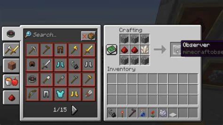 Observer in Minecraft