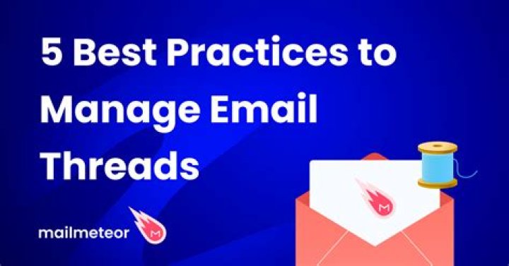 What are email threads?