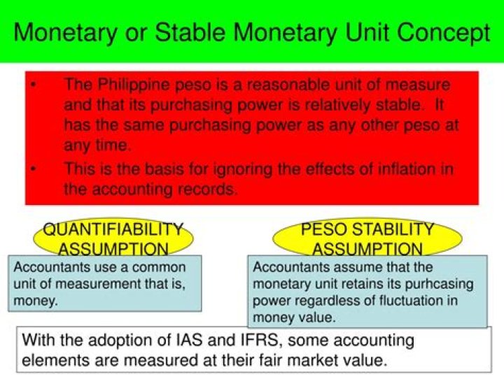 What is stable monetary unit assumption?