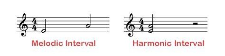 What is the difference between harmonic and melodic intervals?